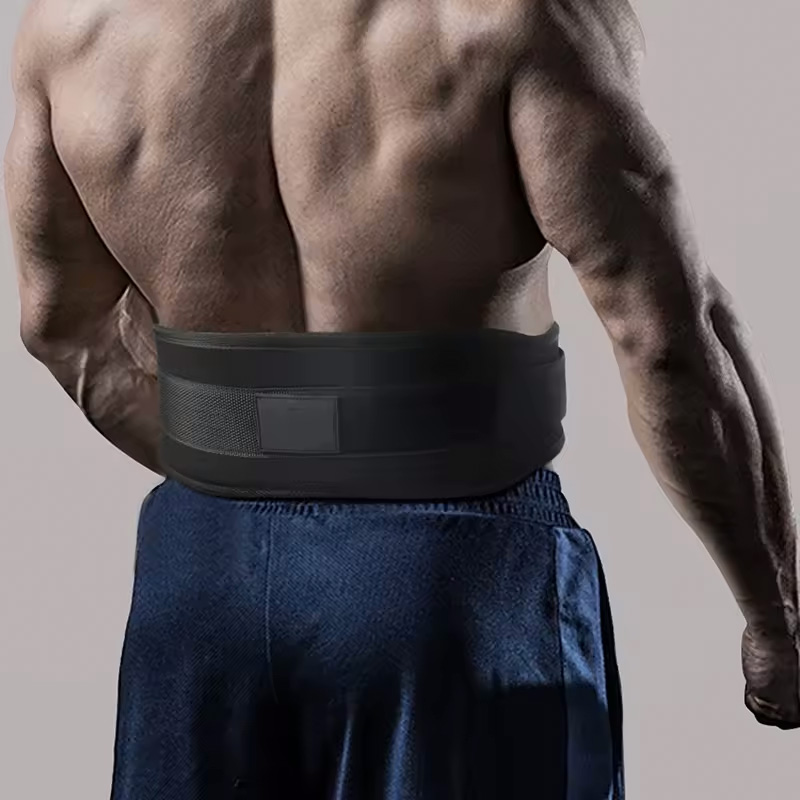 New weight lifting fitness belt for men and women Breathable pressure squat training support hard pull sports waist support - Sports Supports - 2
