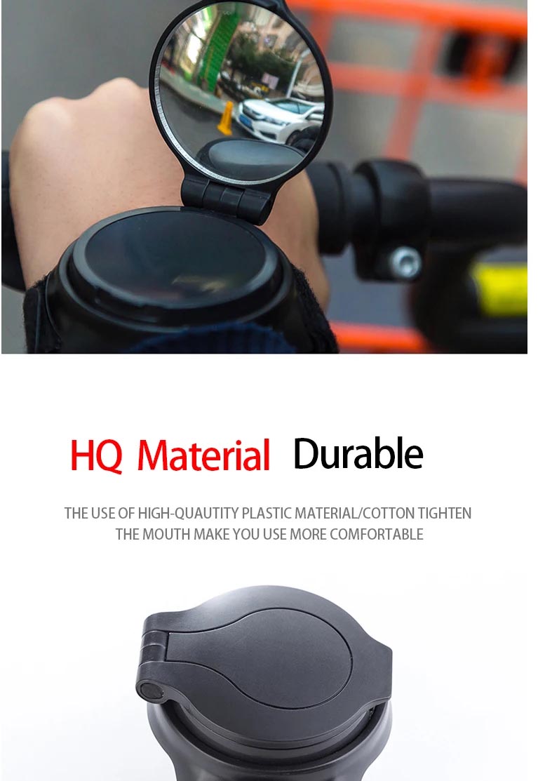 Popular arm mirror rotate 360 degree reflector bicycle wrist mirror bike accessaries - bicycle rearview mirror - 3
